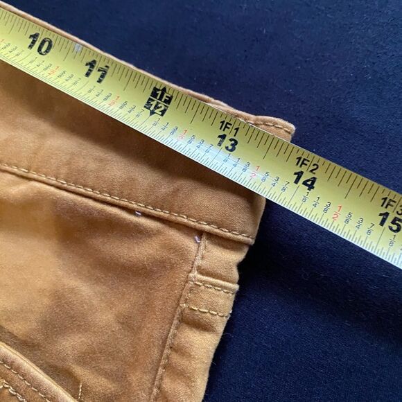 LOFT Sz 25 (0) Women’s Soft Brushed Mustard Ankle Pants, Boho, Indie, ub1-25 - Picture 7 of 10